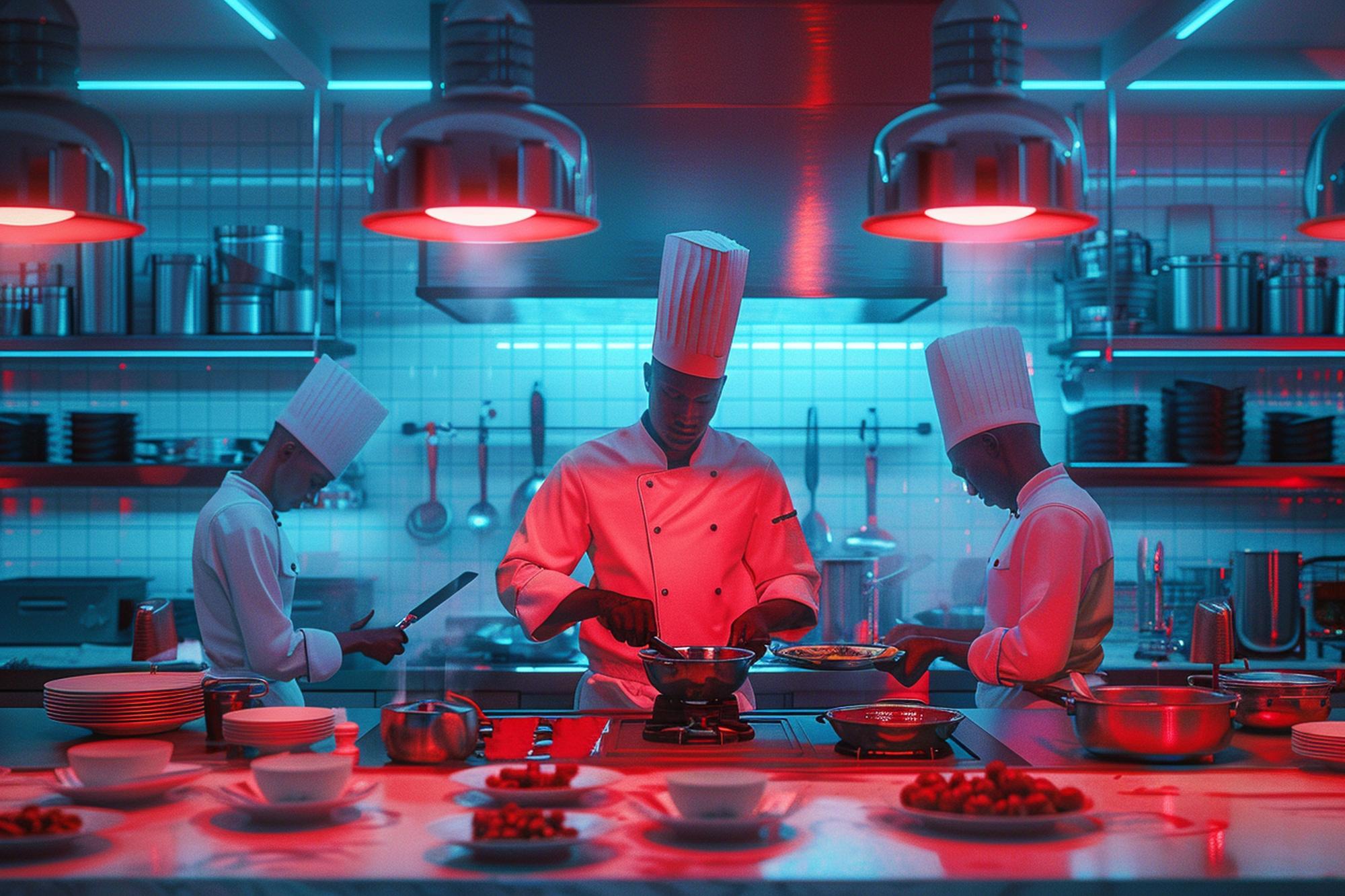 Studio kuchenne z technologicznym wyposażeniem